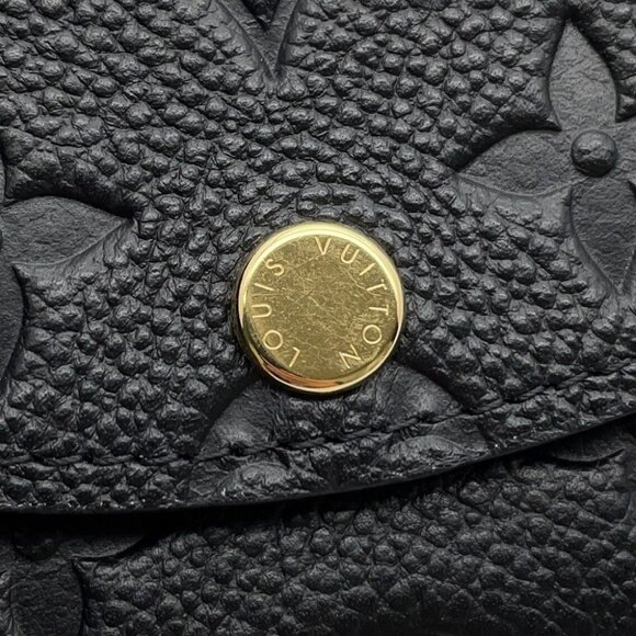 LOUIS VUITTON Rosalie Coin Purse Monogram Empreinte Leather Noir - Picture 6 of 11